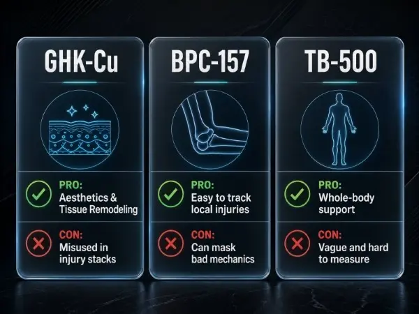 GHK-Cu BPC 157 TB-500 pros and cons