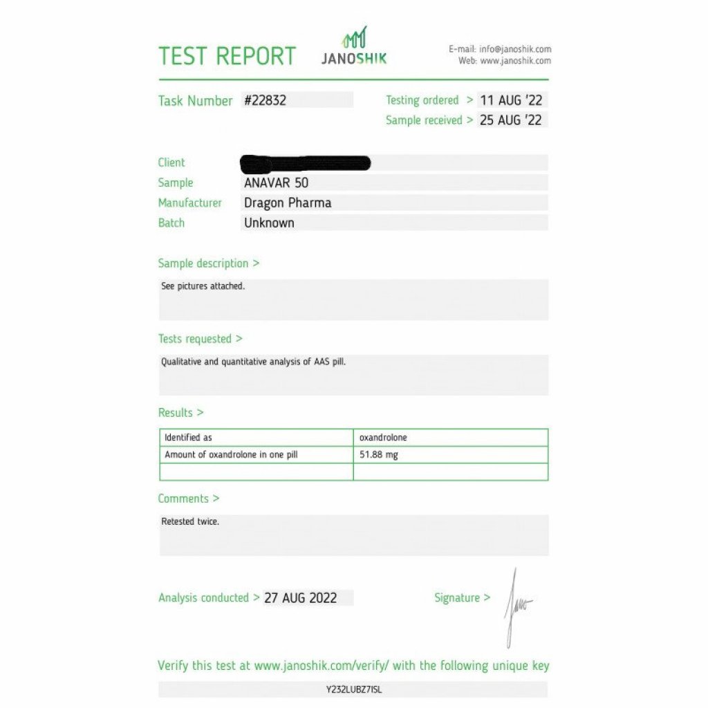 Dragon Pharma, Europe Anavar 50 Dragon Pharma, Europe Anavar 50