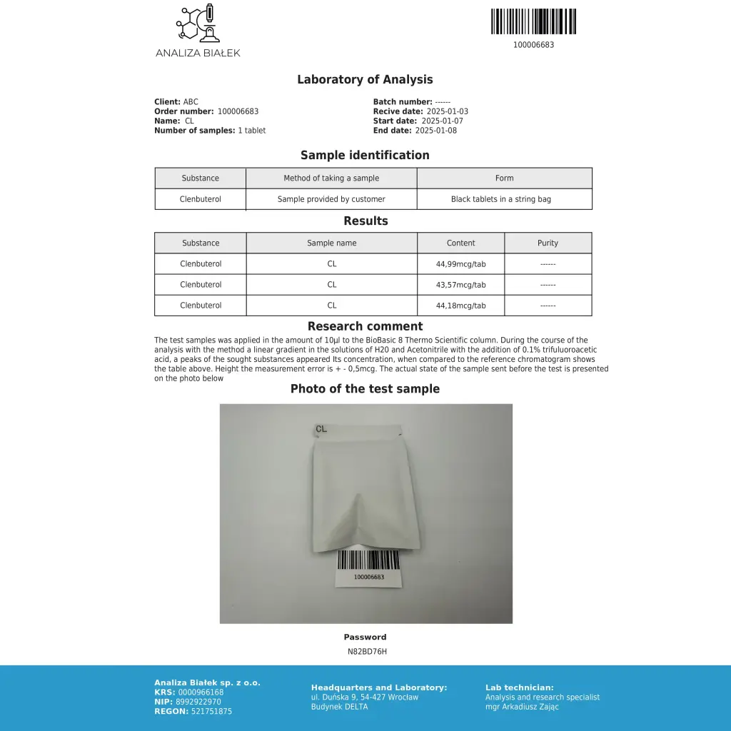 Stealth Labs Clenbuterol