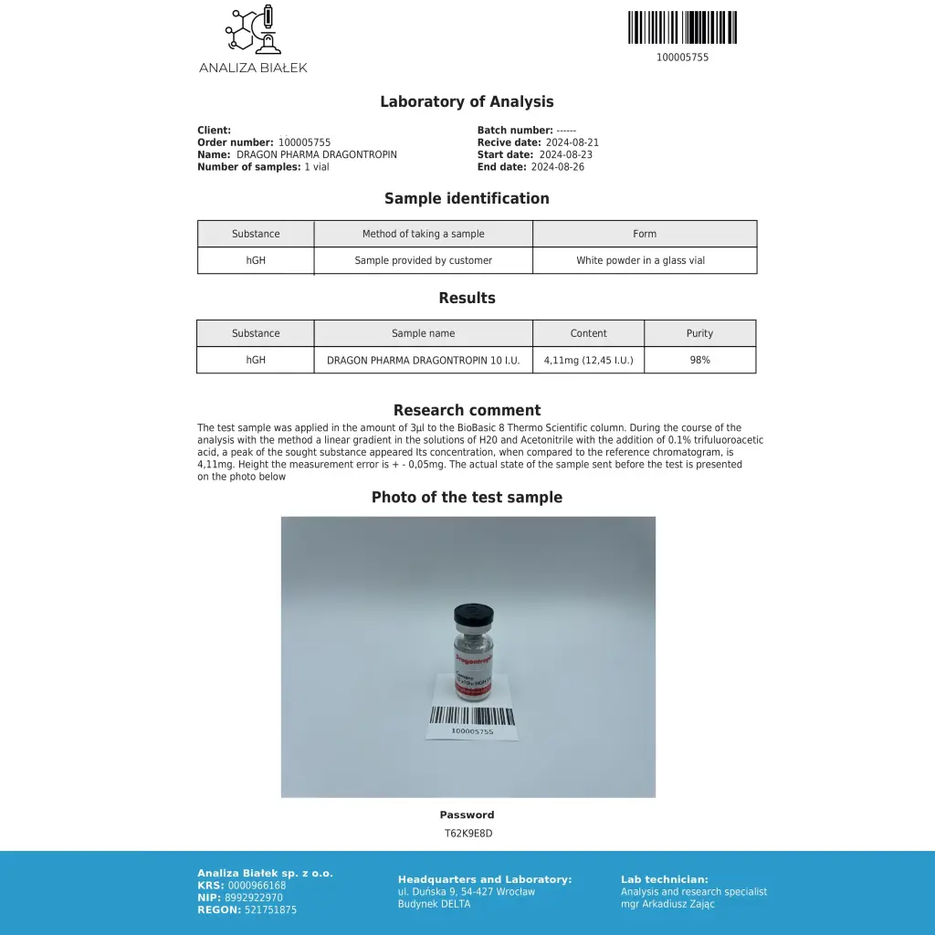 Dragon Pharma, Europe Dragontropin Dragon Pharma, Europe Dragontropin