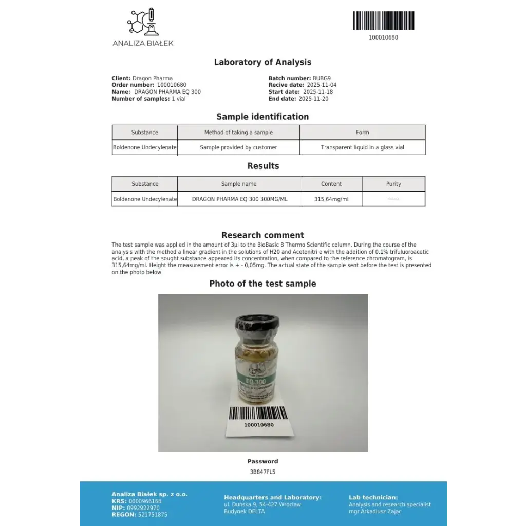 Dragon Pharma, Europe EQ 300