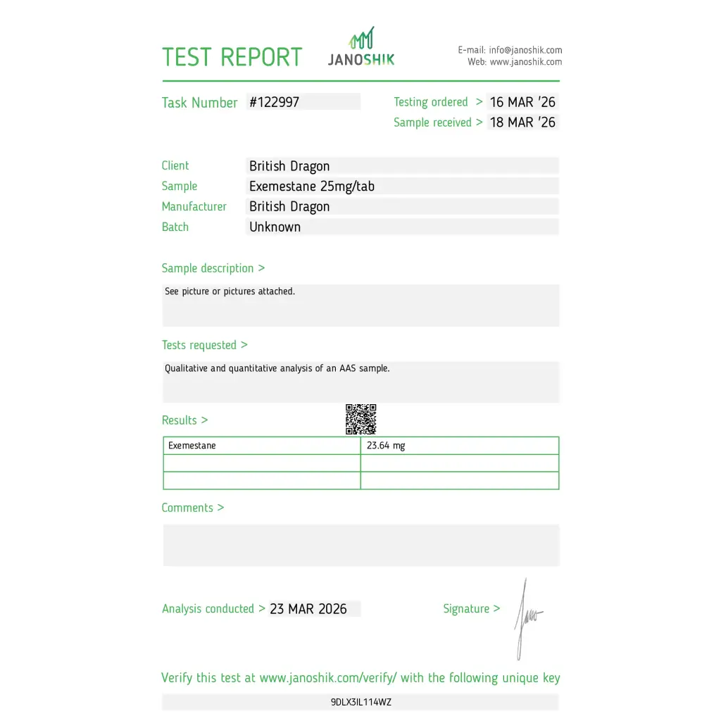 Exemestane 100 Tablets