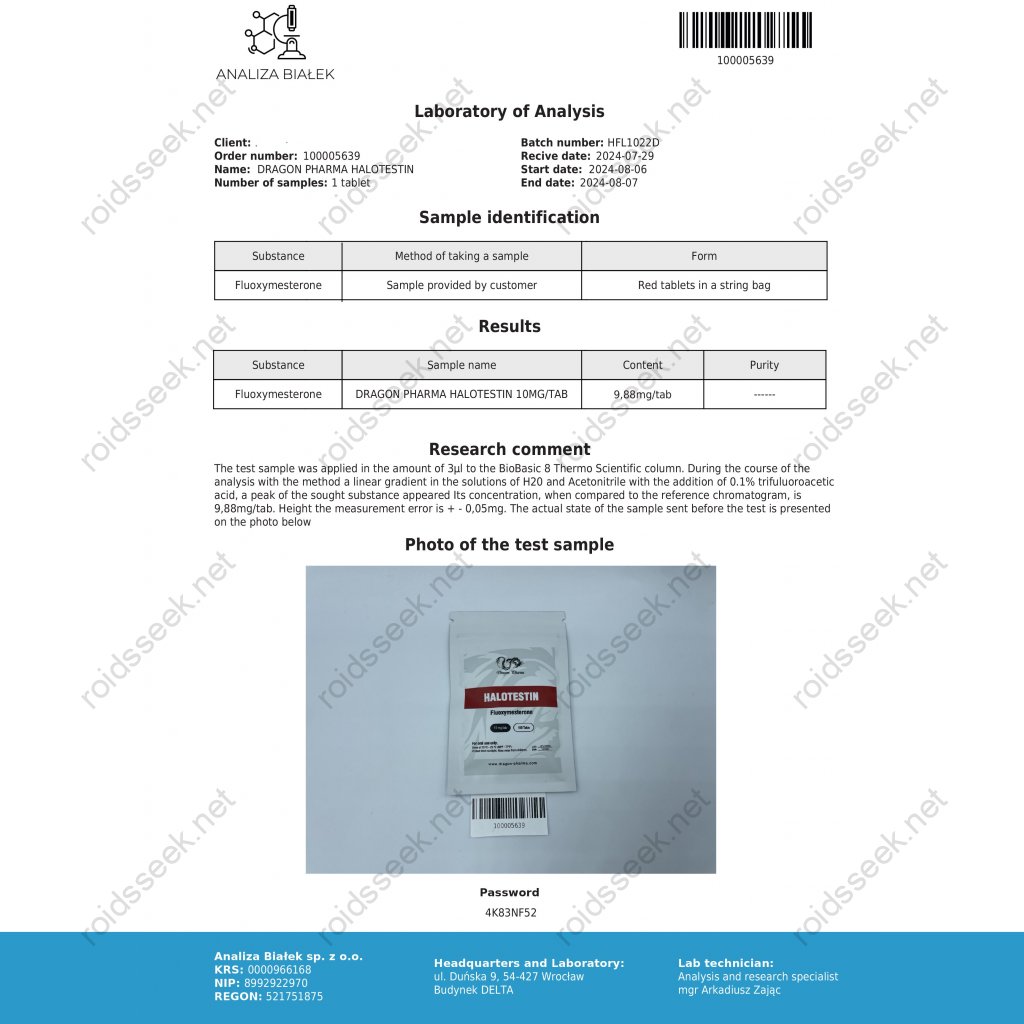 Dragon Pharma, Europe Halotestin Dragon Pharma, Europe Halotestin