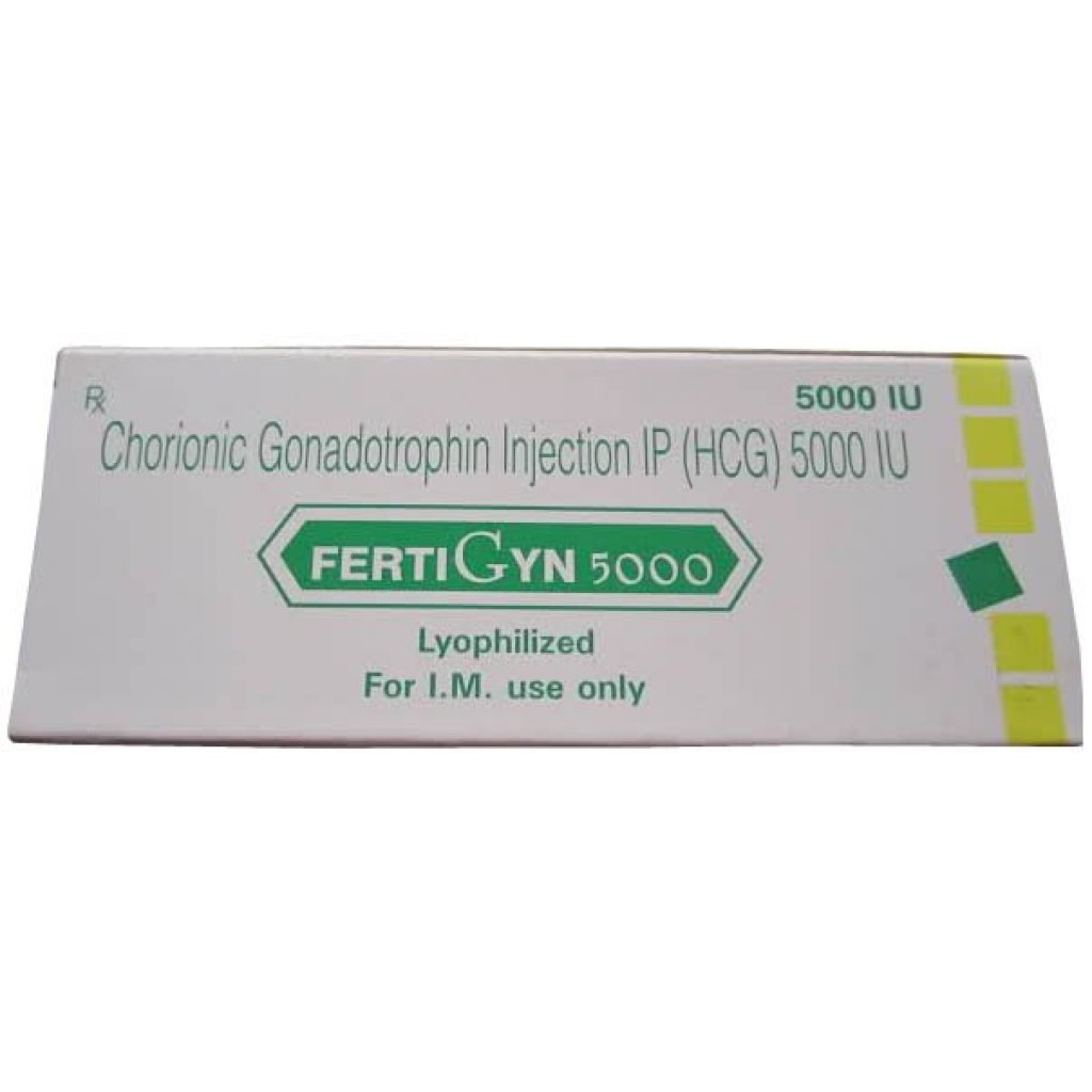 Sun Pharma, India HCG Fertigyn 5000iu Sun Pharma, India HCG Fertigyn 5000iu