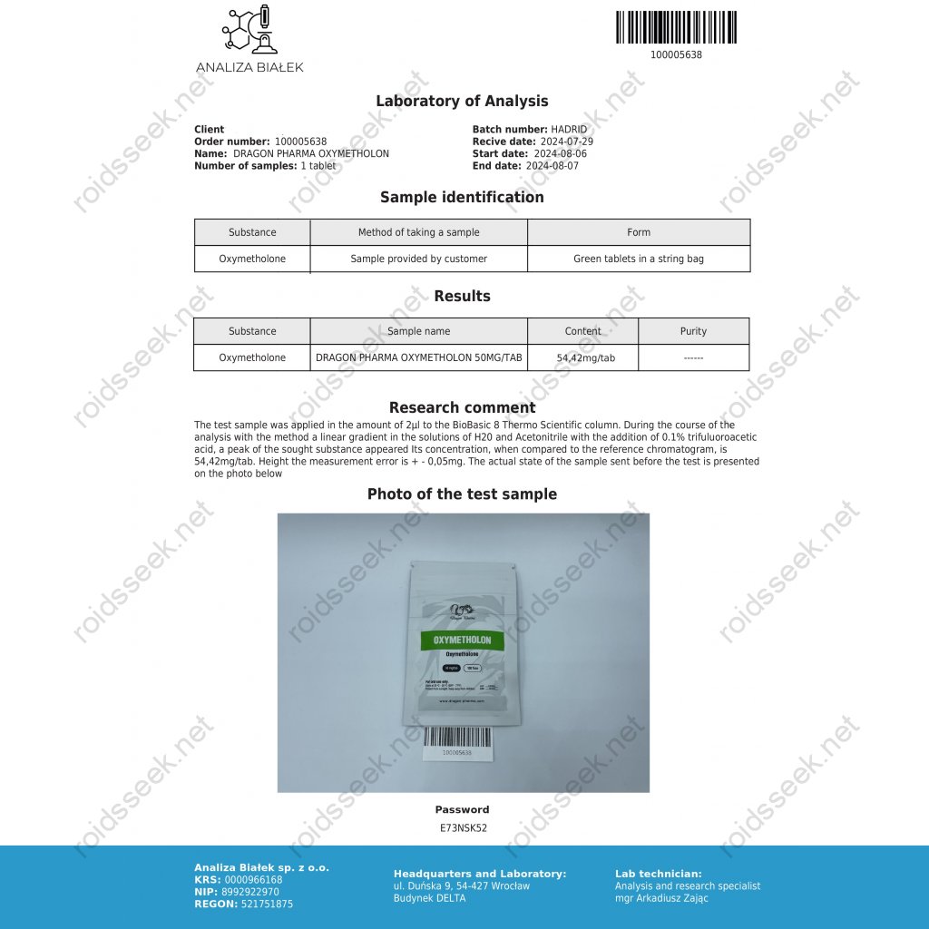 Dragon Pharma, Europe Oxymetholon Dragon Pharma, Europe Oxymetholon