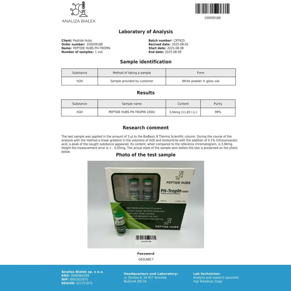Peptide Hubs PH-Tropin Peptide Hubs PH-Tropin