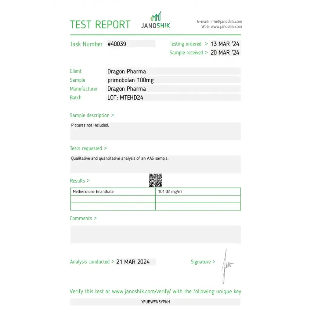 Dragon Pharma, Europe Primobolan 100 Dragon Pharma, Europe Primobolan 100