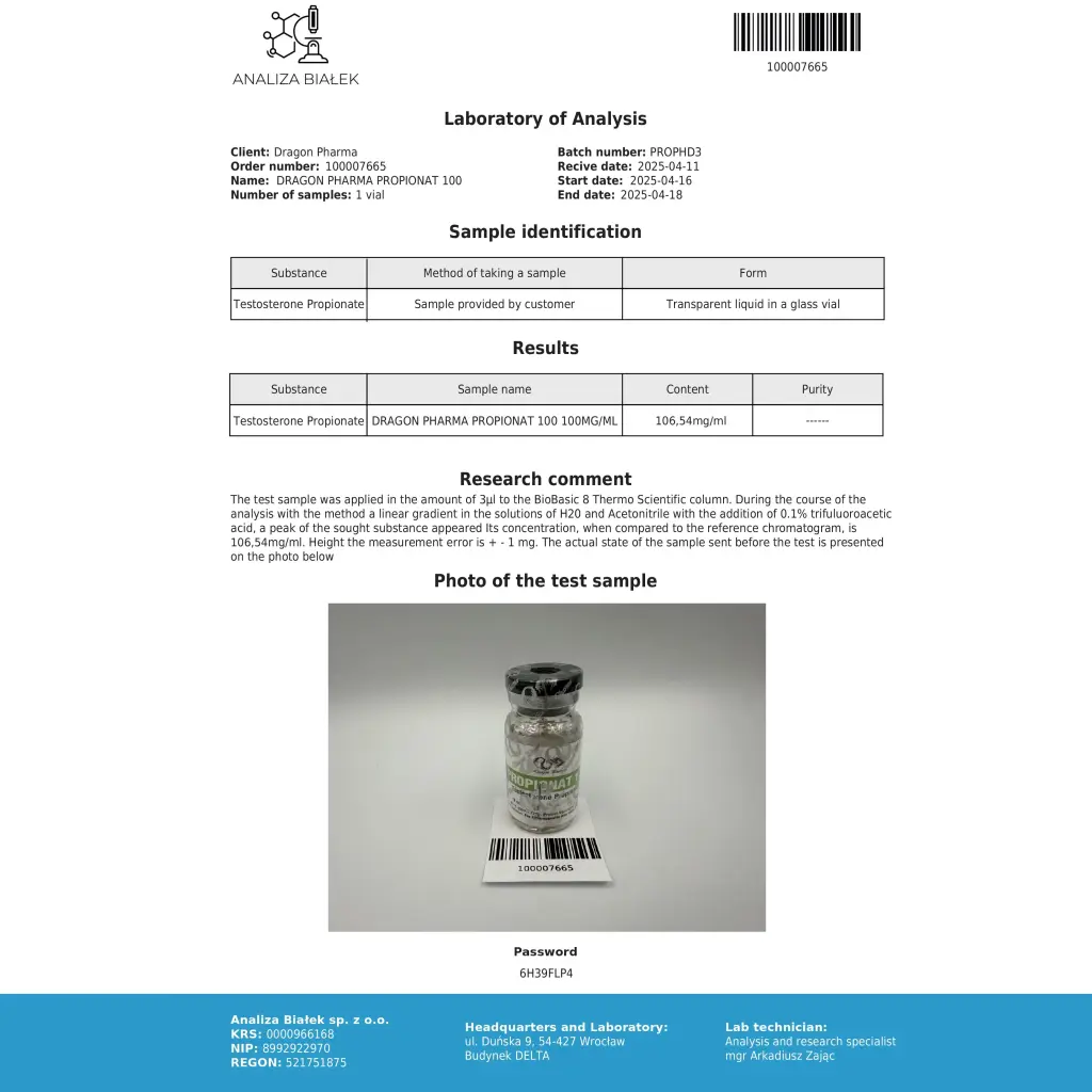Dragon Pharma, Europe Propionat 100 Dragon Pharma, Europe Propionat 100