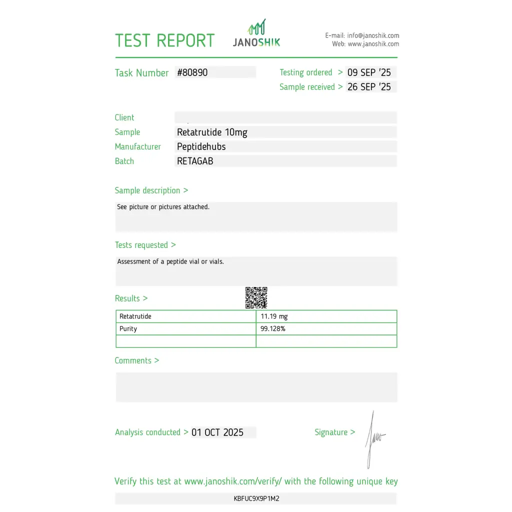 Peptide Hubs Retatrutide 10mg