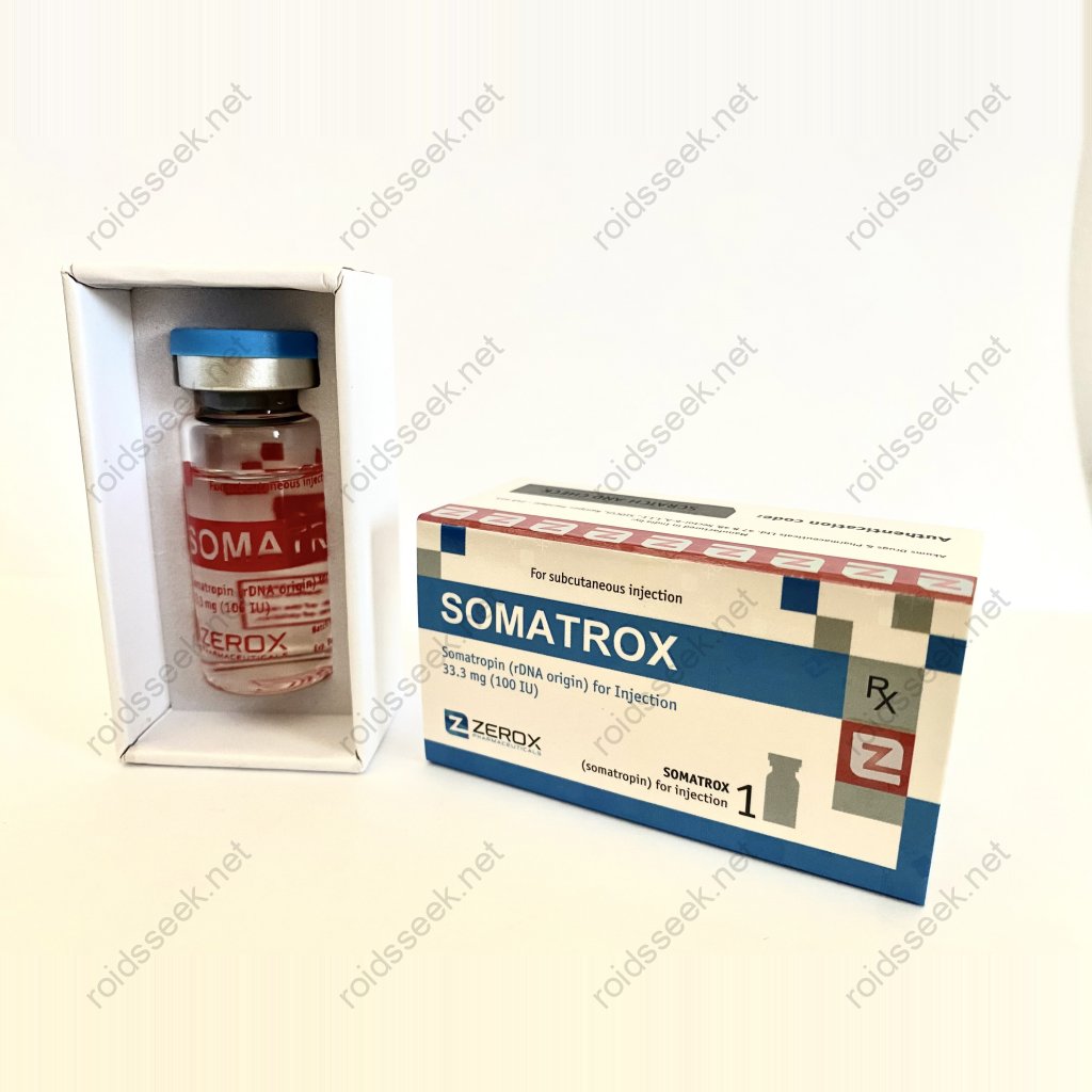 Zerox Pharmaceuticals Somatrox HGH Liquid 100iu vial Zerox Pharmaceuticals Somatrox HGH Liquid 100iu vial
