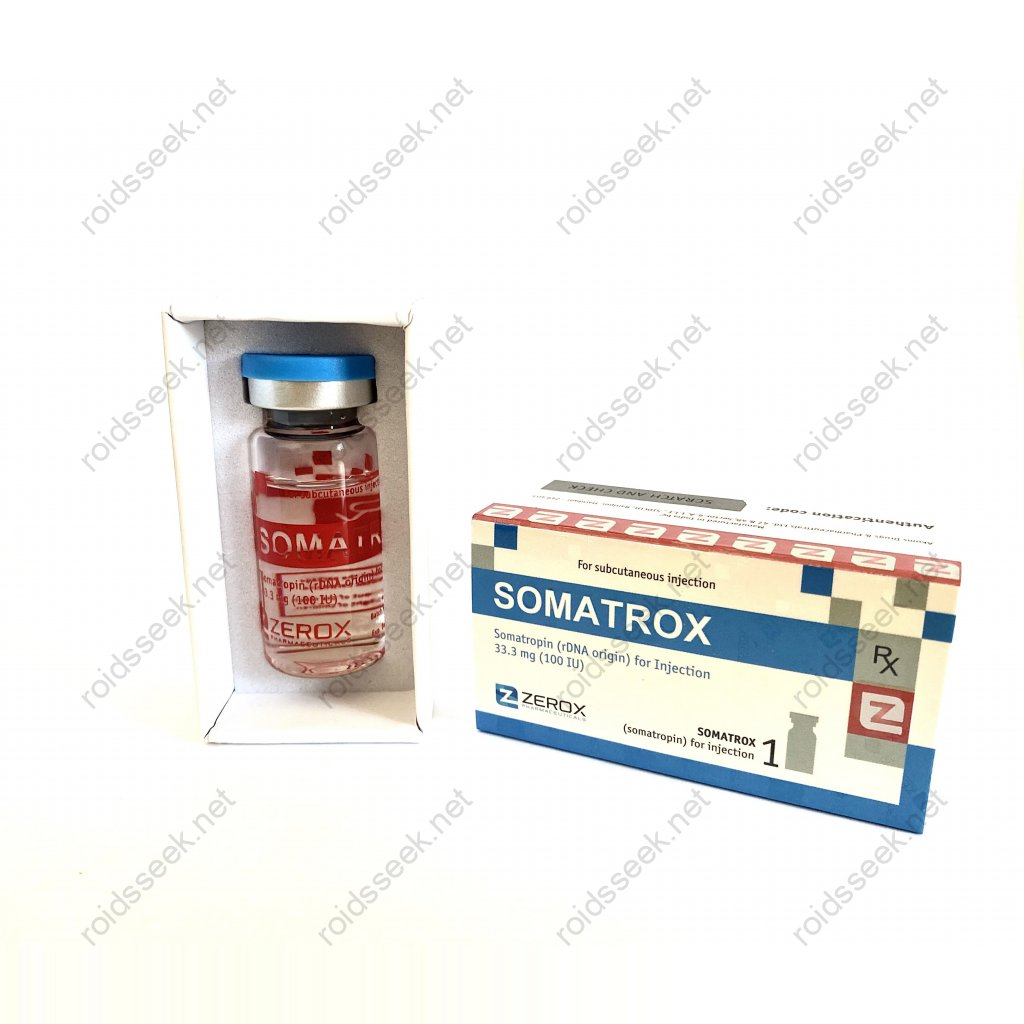 Zerox Pharmaceuticals Somatrox HGH Liquid 100iu vial Zerox Pharmaceuticals Somatrox HGH Liquid 100iu vial