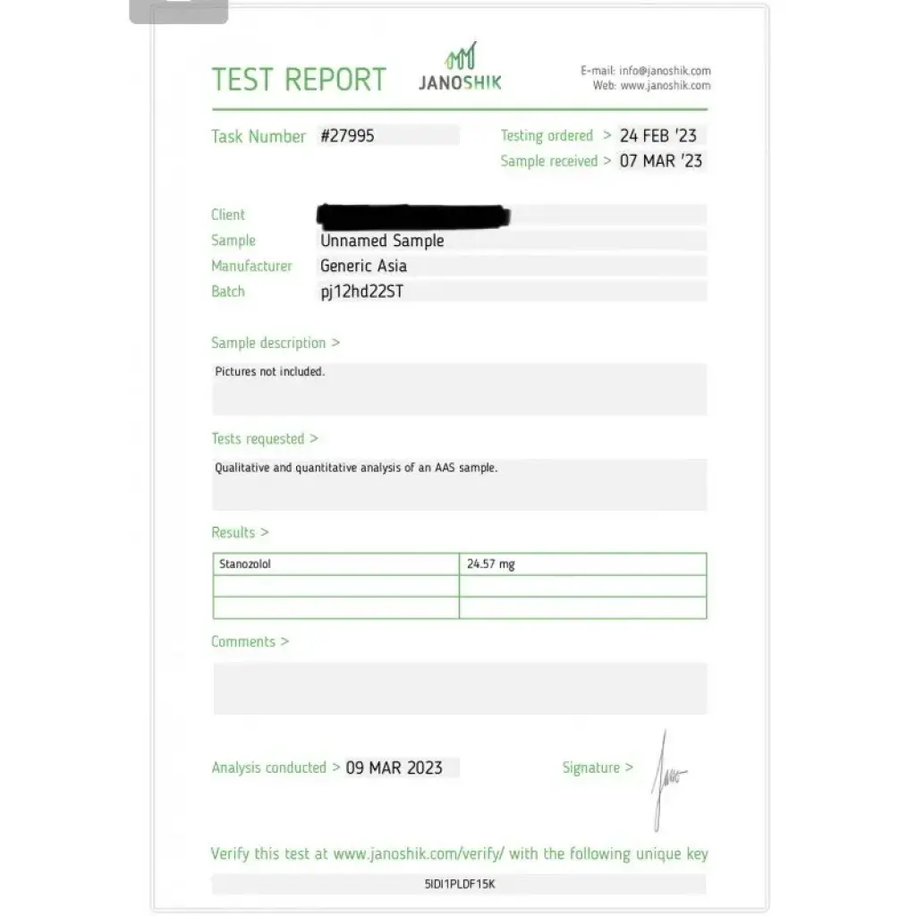 Generic Asia Stanozolol 25mg Generic Asia Stanozolol 25mg