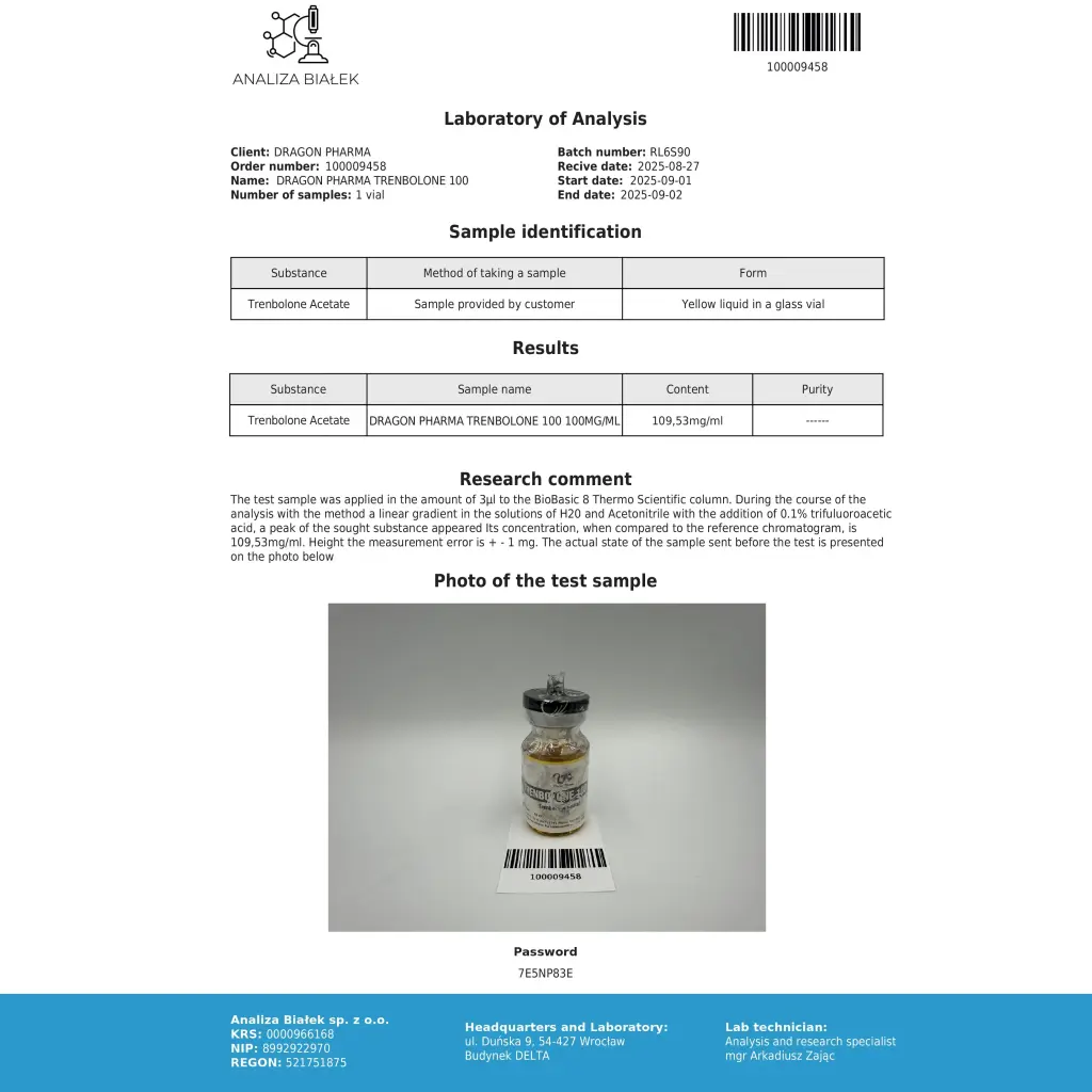 Dragon Pharma, Europe Trenbolone 100 Dragon Pharma, Europe Trenbolone 100